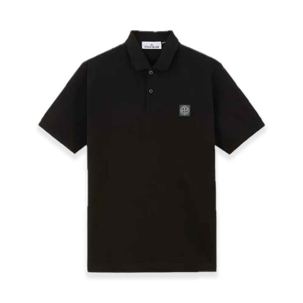 Stone Island 220002R 50/2 Organic Cotton Pique "Black"