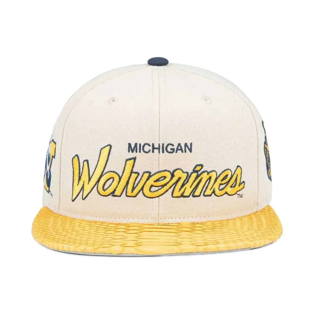 Just Don Michigan Wolverines Cap "Ivory"
