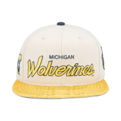 Just Don Michigan Wolverines Cap "Ivory"