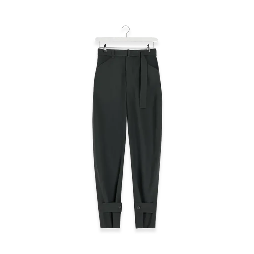 LEMAIRE Women's Tailored Curved Pants "Coal"