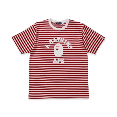 A BATHING APE College Hoop Tee "Red"