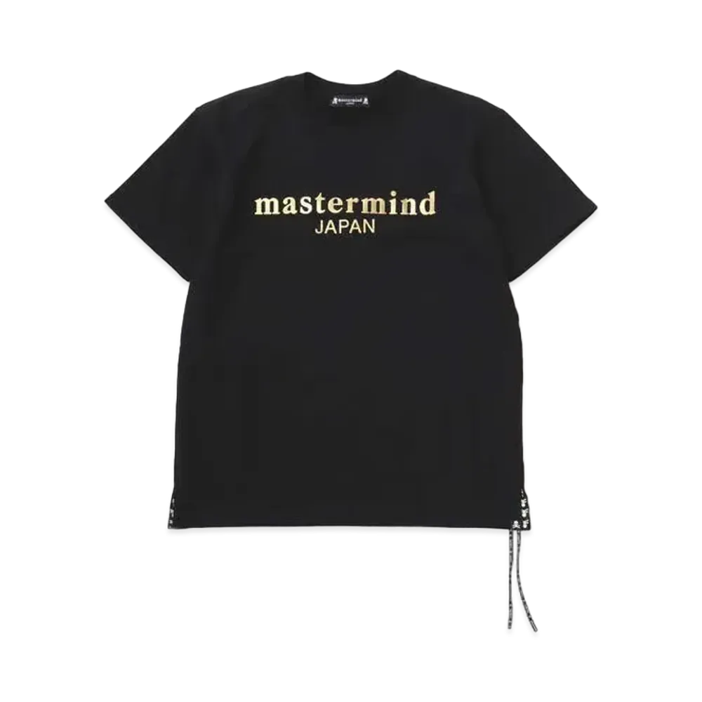 mastermind JAPAN Leather-Ish Ss Crewneck "Black"