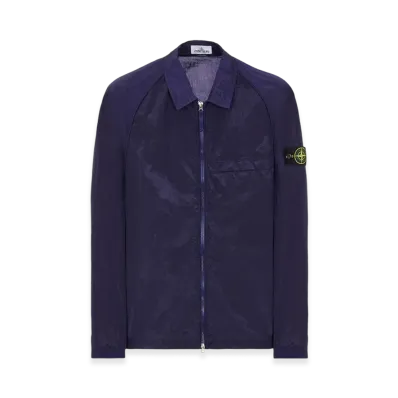 Stone Island 12321 Nylon Metal Garment Dyed Packable Overshirt - 22SS "Royal Blue"