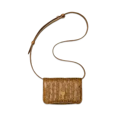 AMI PARIS PARIS PARIS Strap Card Holder "Bronze"