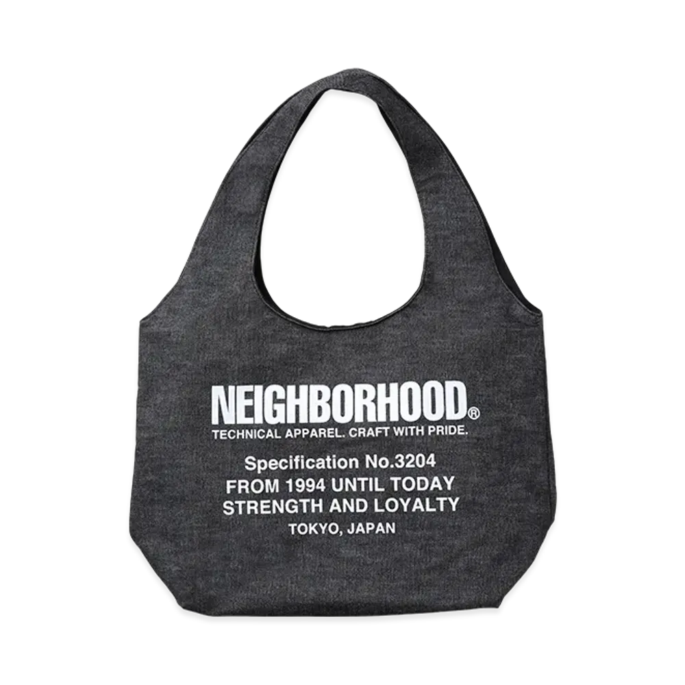 NEIGHBORHOOD Denim Monk Bag "Black"