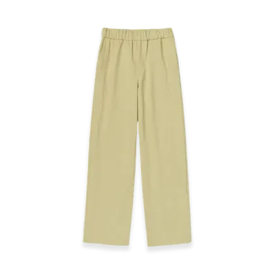 AURALEE Washed Heavy Chino Easy Pants "Khaki Yellow"