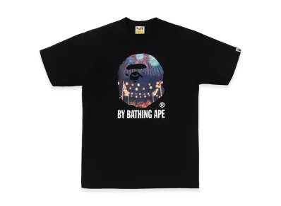 A BATHING APE Japanese Festival Photo by Bathing Ape Tee "Black"