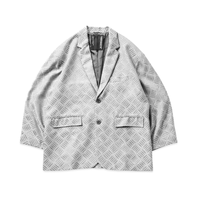 TIGHTBOOTH Checker Plate Single 2B Jacket "Ash"