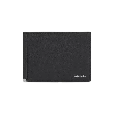 Paul Smith Bright Stripe Puller Money Clip "Black"