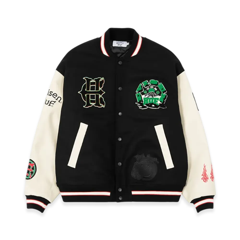 HUF x Evisen Stadium Logo Jacket "Black"