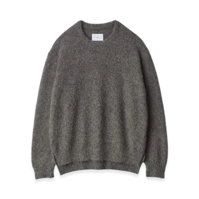 ssstein Wool/Alpaca Milled Knit Crew Neck LS "Grey"