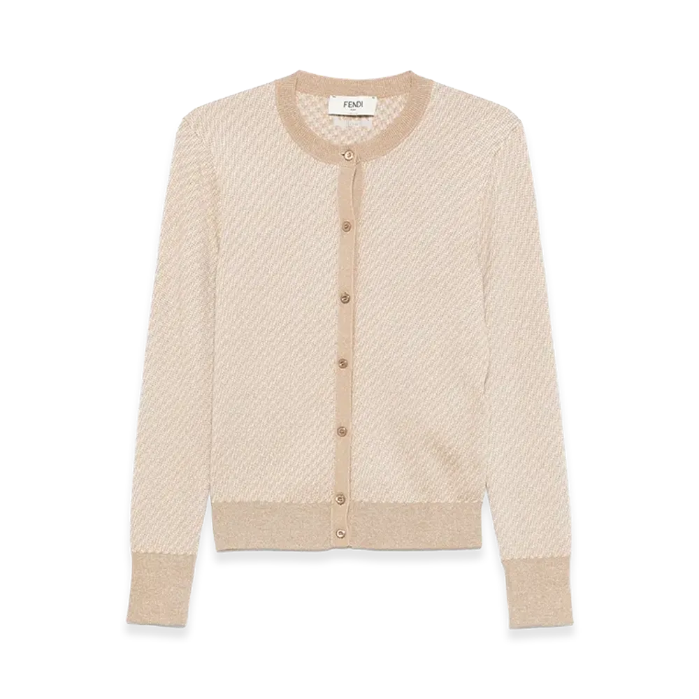 FENDI Women's Kids Cardigan "Beige"
