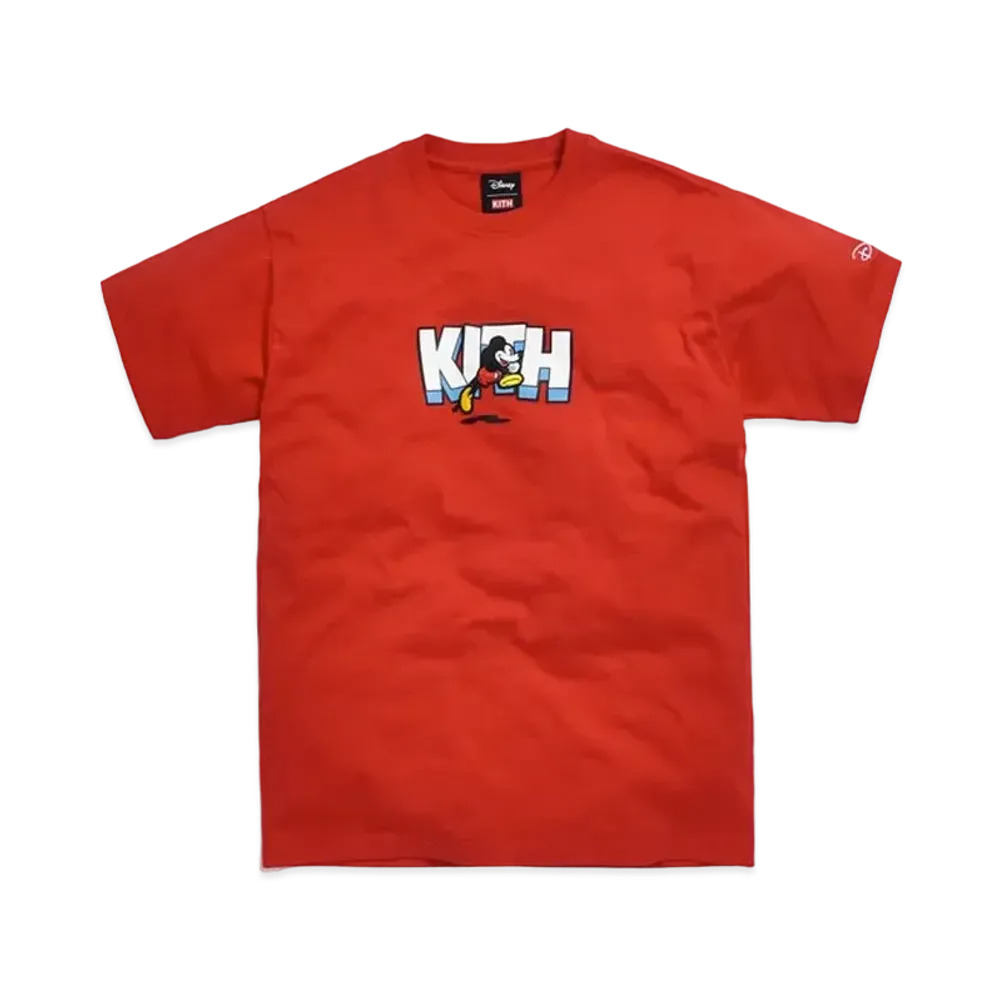 KITH Disney Running Mickey Tee "Red"