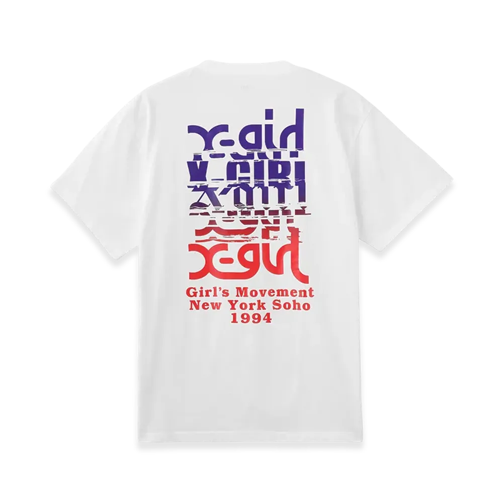 X-Girl Women's Noise Logo S/S Tee "White"