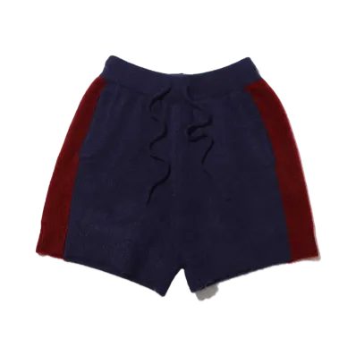 atmos pink x Riehata Bicolor Knit Pants "Navy"