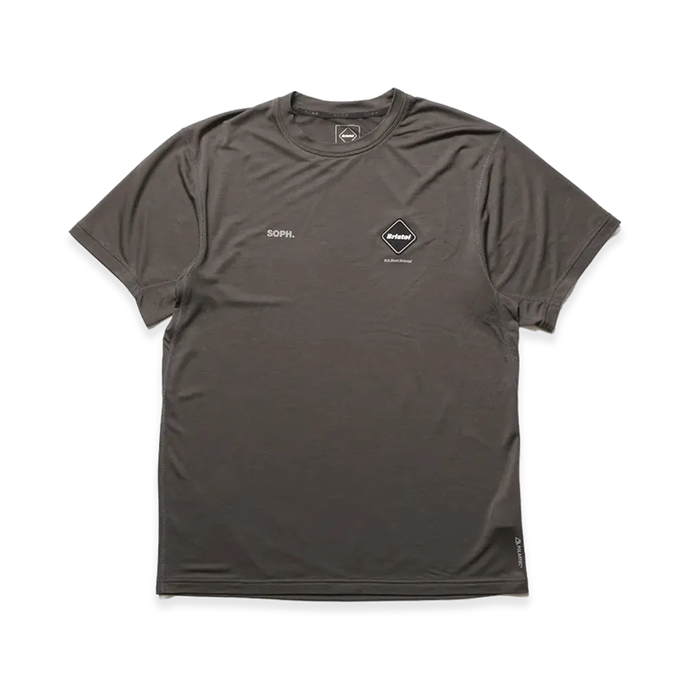 F.C.Real Bristol Polartec S/S Workout Top "Charcoal Gray"
