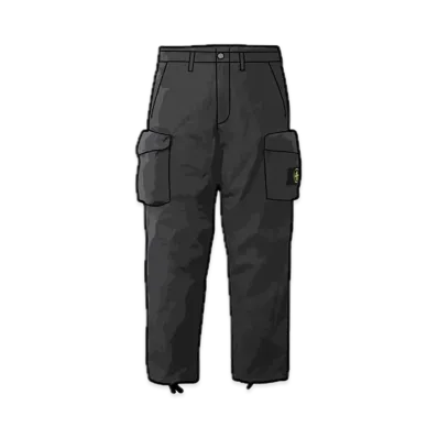 Supreme x Stone Island Reactive Ice Camo Ripstop Cargo Pant "Black"