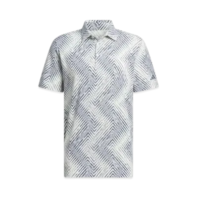 adidas Herringbone-Like Stretch Dry Polo "Crystal Jade/Preloved Ink"