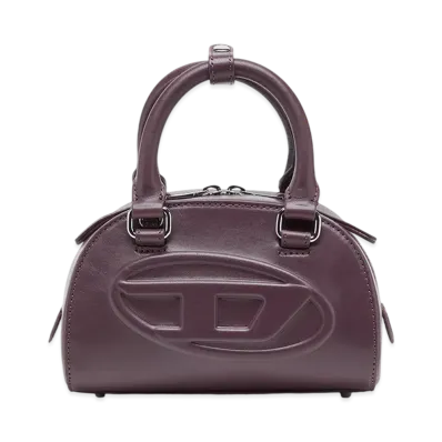 Diesel 1dr Dome Crossbody Mini Bag "Burgundy"
