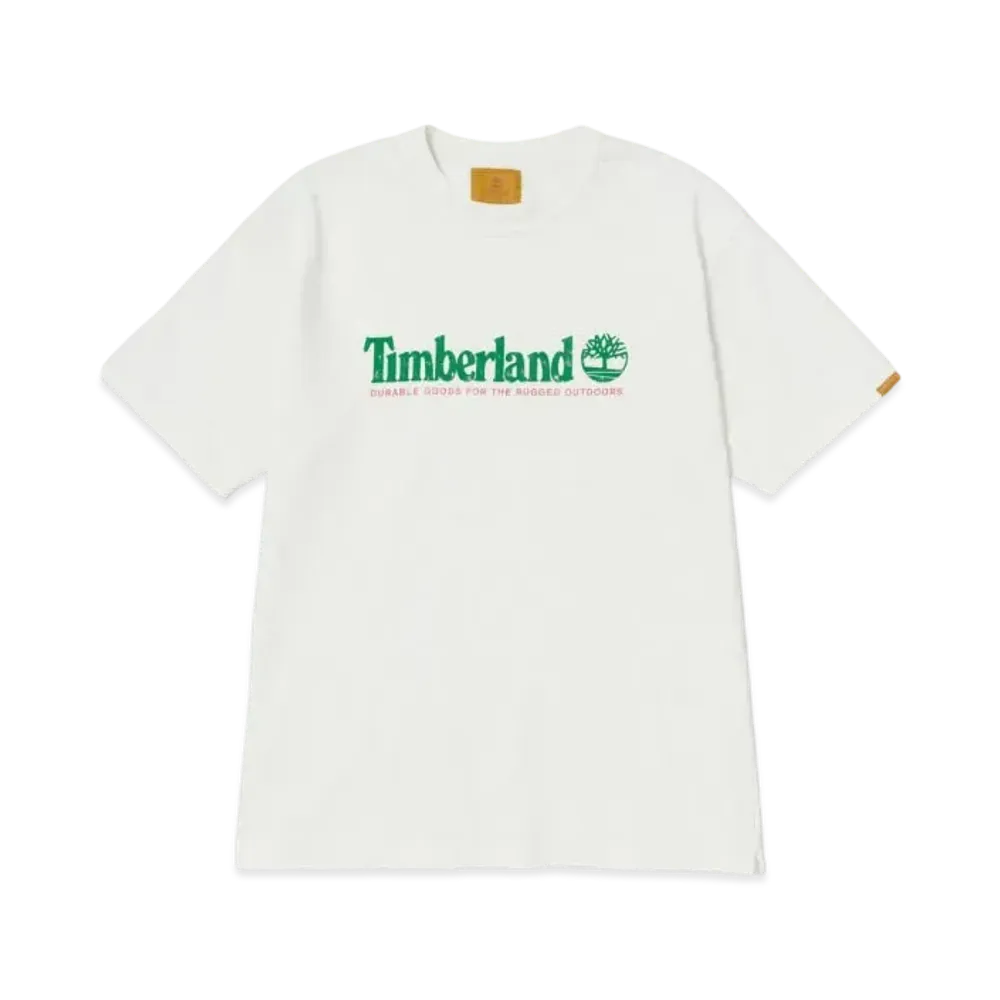 Timberland Allgender Short Sleeve Garment Dye Tee "White"