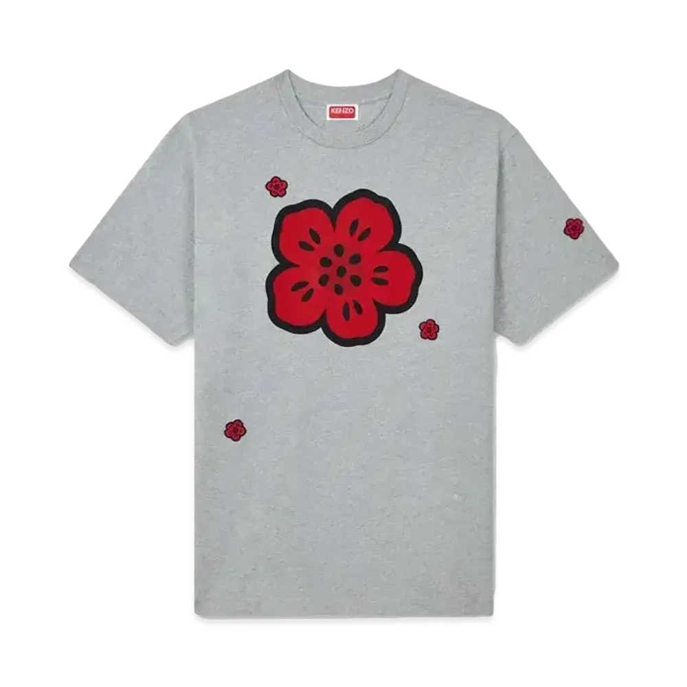 KENZO 'BOKE FLOWER' Embroidery T-shirt "Pale Grey"
