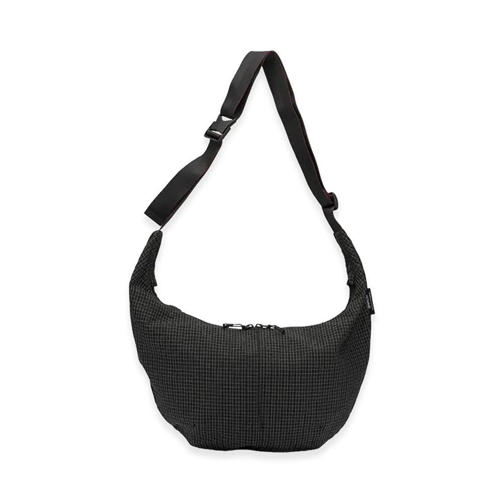 COMME des GARCONS HOMME Grid Check Large Shoulder Bag "Black"