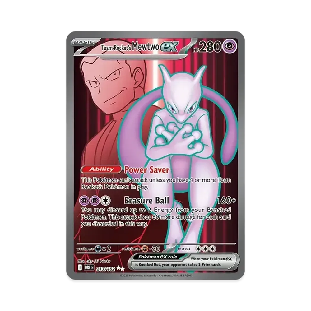 ロケット団のミュウツーex UR [DRI EN 213/240]【英語版】(スカーレット&バイオレット「ダステンドライバルス」)