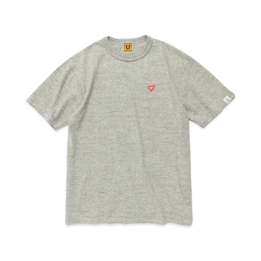 HUMAN MADE Heart Badge T-Shirt "Gray"