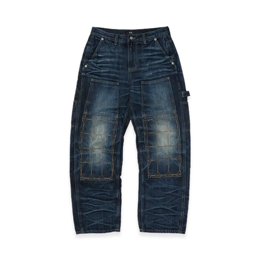 THUG CLUB Vintage Angels Work Pants "Blue"