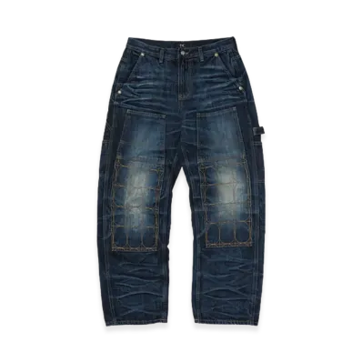 THUG CLUB Vintage Angels Work Pants "Blue"