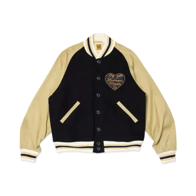 HUMAN MADE Baseball Jacket "Navy"