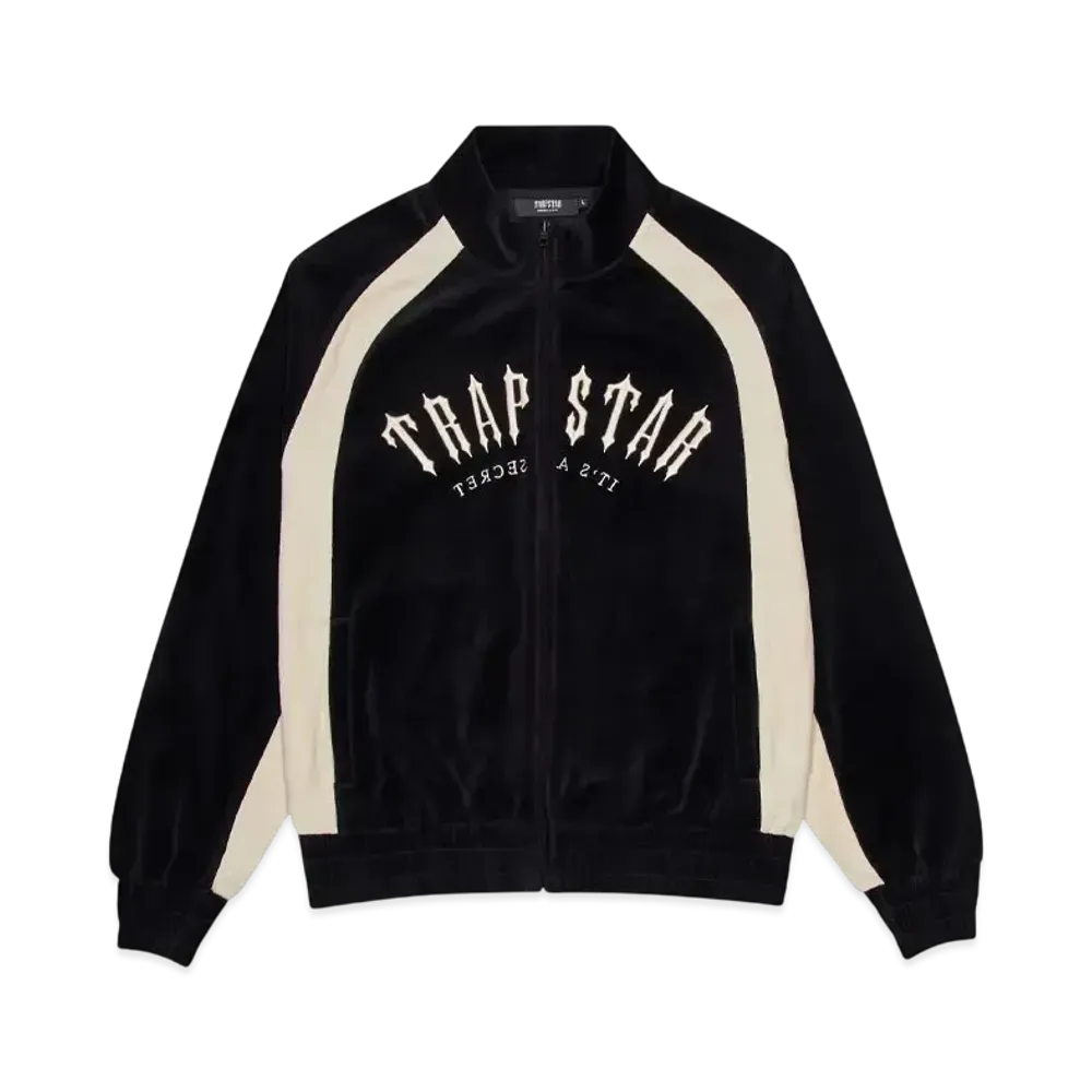 TRAPSTAR Irongate Arch Velour Tracksuit "Black"