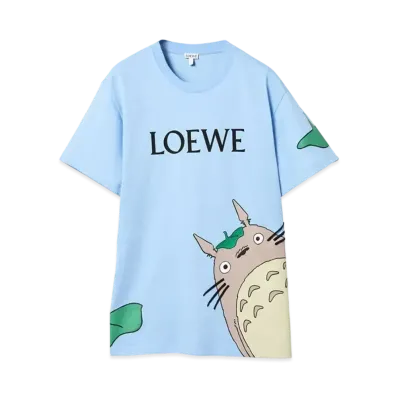 LOEWE x My Neighbor Totoro T-shirt In Cotton "Blue"