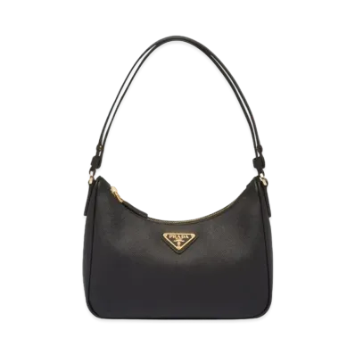 PRADA Re Edition Saffiano Leather Mini Bag "Black"