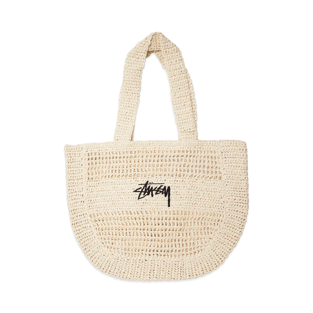 Stussy Woven Tote Bag "Ivory"