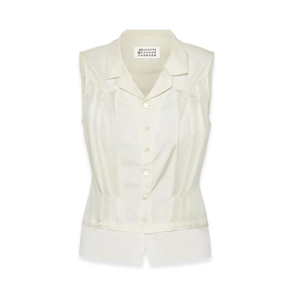 Maison Margiela Silk Top "Ivory"