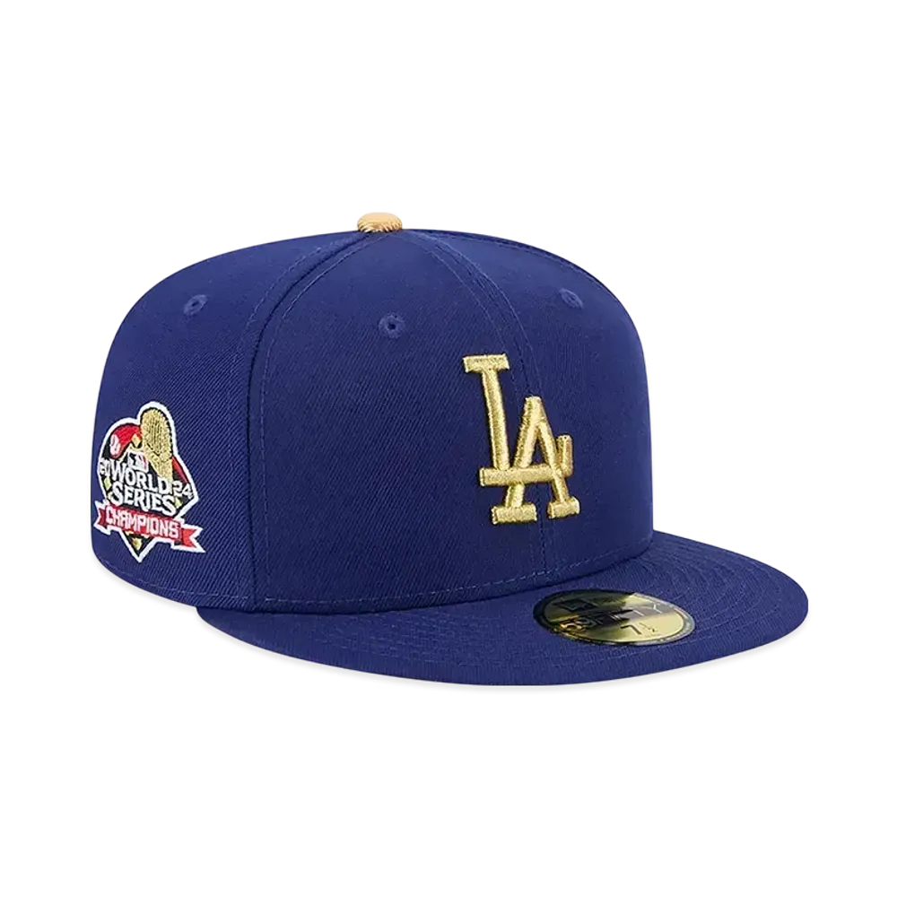 MLB Los Angeles Dodgers 2025 Gold Collection Men's New Era 59Fifty Fitted Hat "Royal"