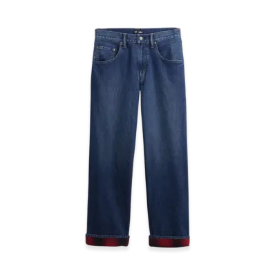 Gap x Stranger Things Flannel Lined Extra Baggy Denim "True Indigo"