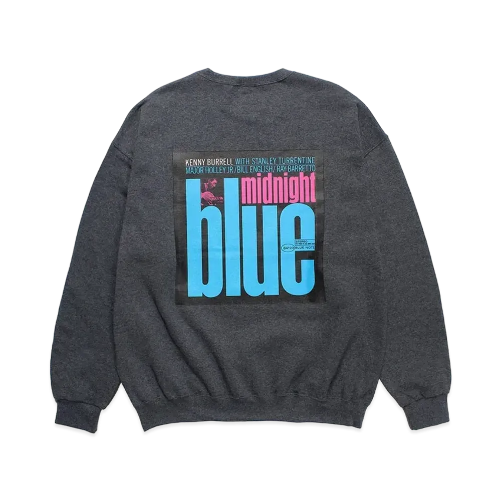 WACKO MARIA BLUE NOTE Sweat Shirt "Charcoal"
