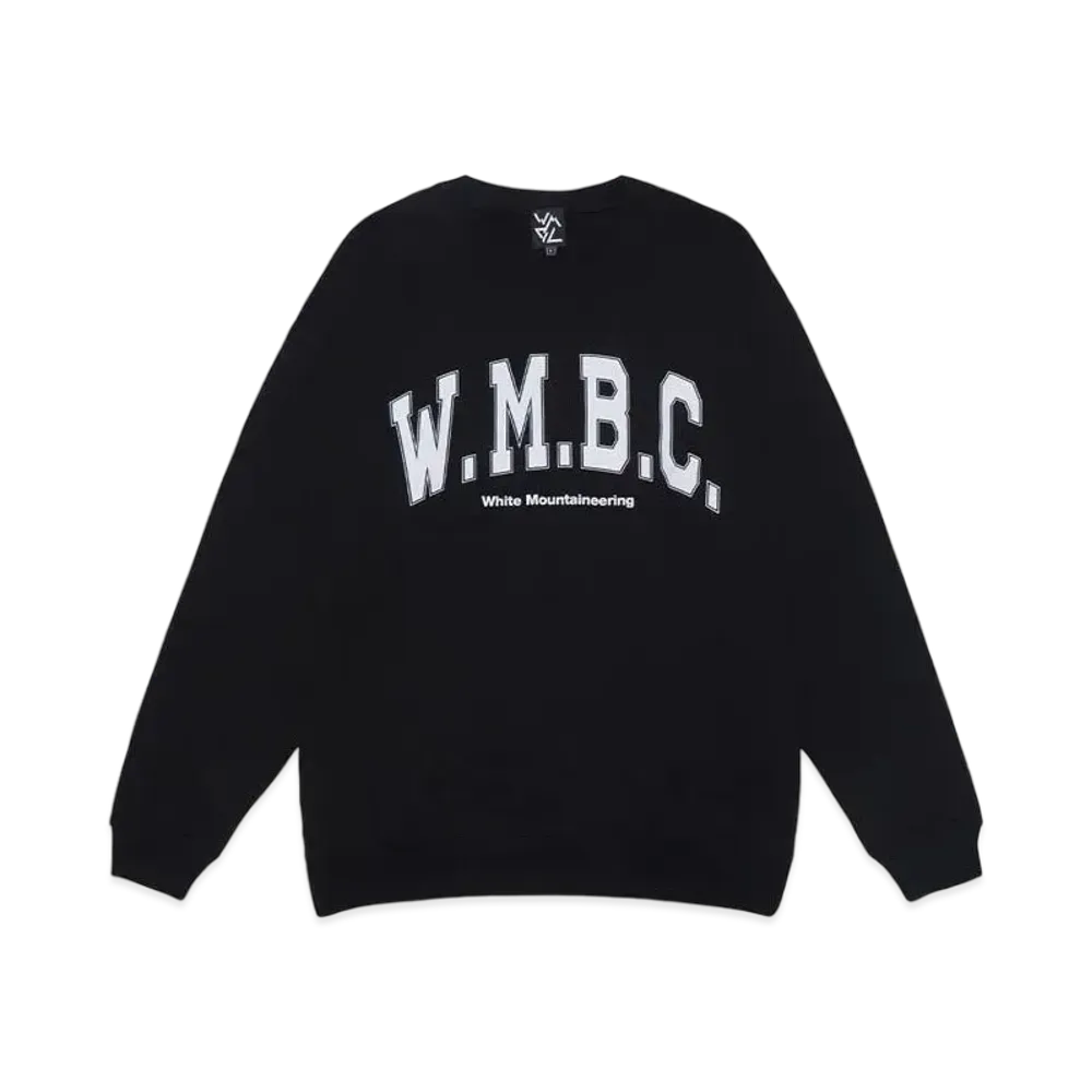 White Mountaineering WMBC COLLEGE LOGO SWEATSHIRT "BLACK"