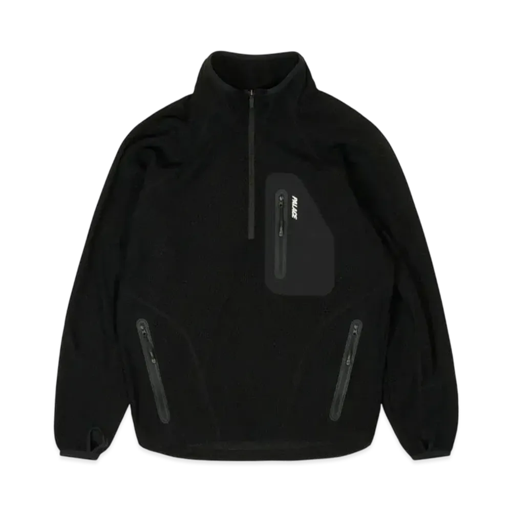 PALACE Run It 1/2 Zip Thermal Track Jacket "Black"