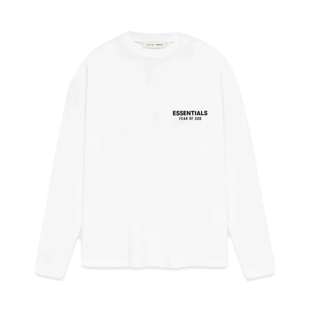 FEAR OF GOD ESSENTIALS Classic Long Sleeve Tee "Bright White"