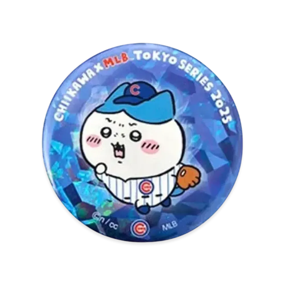 MLB x Chiikawa Tokyo Series Hologram Badge Hachiware "Blue"