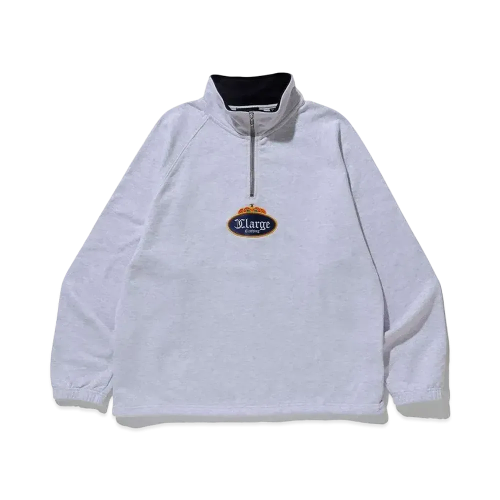 XLARGE CROWN HALF ZIP SWEAT XLARGE "Ash"