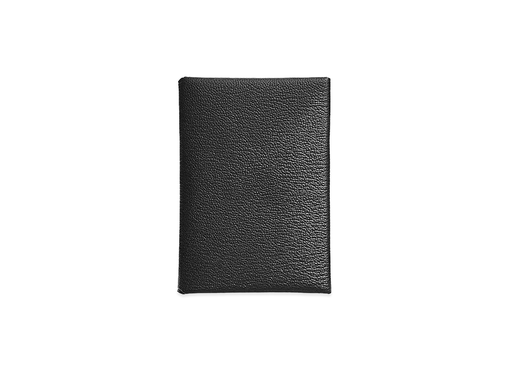 Hermes Calvi Duo Compact Card Holder "Noir/Silver"