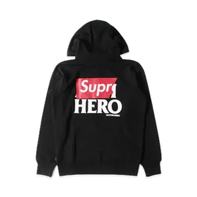 Supreme x ANTIHERO Back Logo Zip Up SweatShirt "Black"