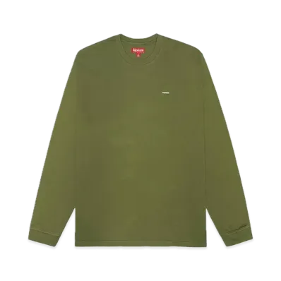 Supreme Small Box L/S Tee "Light Olive"(23FW)