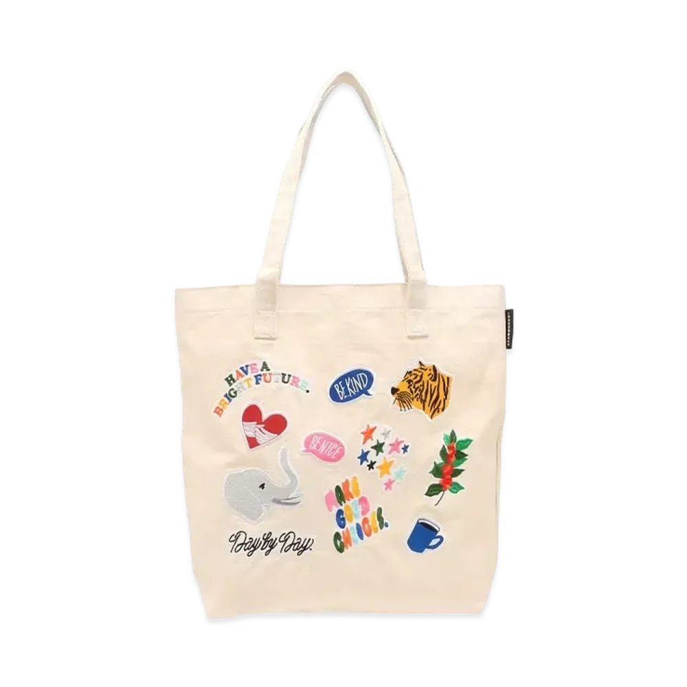 STARBUCKS Recycled Cotton Tote Bag "Beige"