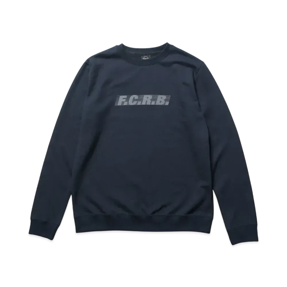 F.C.Real Bristol Effect Line Logo Team Crewneck Sweat "Navy"