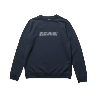 F.C.Real Bristol Effect Line Logo Team Crewneck Sweat "Navy"